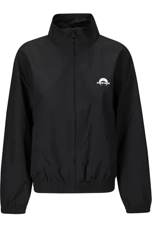 Marine Serre Jakke, Dame, Sort, XS, Nylon, Sport Nylon Track Jacket