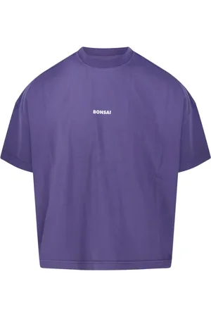 BONSAI Top, Herre, Lilla, S, Bomuld, Lilla Logo T-Shirt Oversize Fit