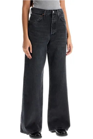 AGOLDE Jeans, Dame, Grå, W25, Bomuld, Vintage Wide Flared Leg Kvinder Jeans