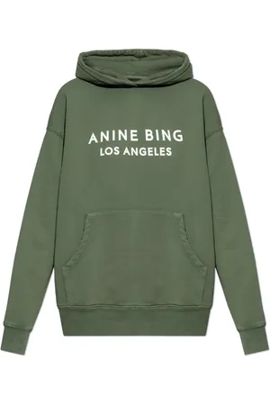 ANINE BING Sweathshirts & Hoodies, Dame, Grøn, S, Bomuld, Alto hættetrøje