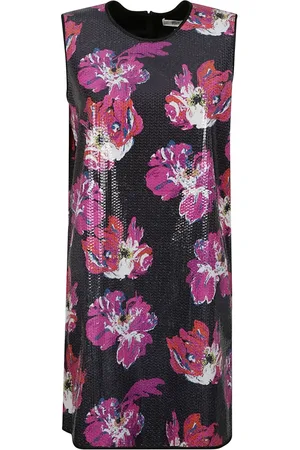 Diane von Furstenberg Kjole, Dame, Flerfarvet, L, Polyester, Elegante kjoler med polyester og spandex