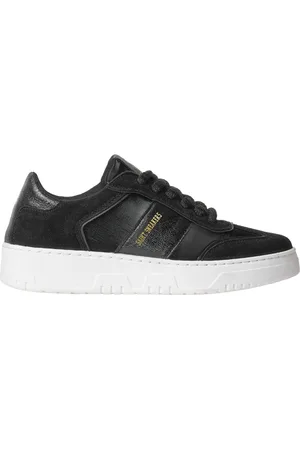 SAINT SNEAKERS Sko, Dame, Sort, 37 EU, Læder, Sorte Læder Sneakers til Kvinder