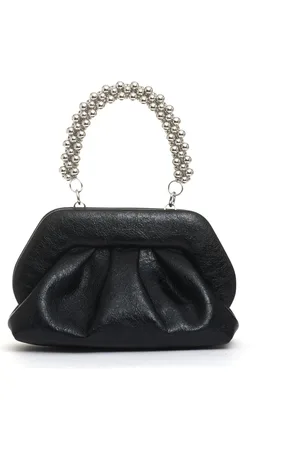 THEMOIRÈ Taske, Dame, Sort, ONE SIZE, Uld, Sort Kædehåndtag Clutch