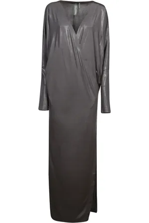 Norma Kamali Kjole, Dame, Grå, S, Polyester, Elegant Grå Kjole Aw24