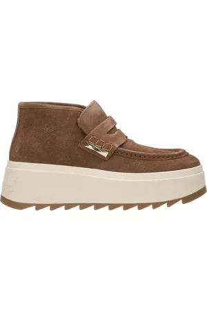 Ash Sko, Dame, Brun, 37 EU, Brun Ruskind Sneakers med nitter