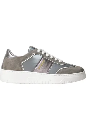 SAINT SNEAKERS Sko, Dame, Grå, 41 EU, Læder, Grå Ruskind Sneakers til Kvinder