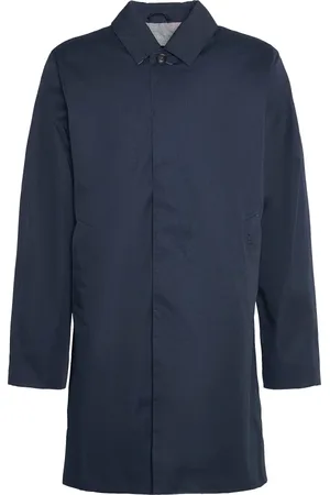 Barbour Jakke, Herre, Blå, S, Bomuld, Vandtæt jakke i navy & blå tartan