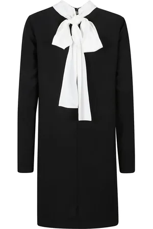 Nº21 Kjole, Dame, Sort, L, Polyester, Sort Polyester Kjole Lavet i Italien