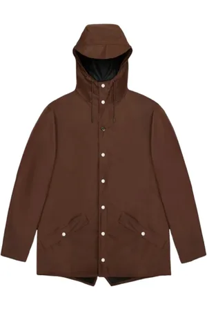 Rains Jakke, Herre, Brun, M, Klassisk Vandtæt Unisex Jakke