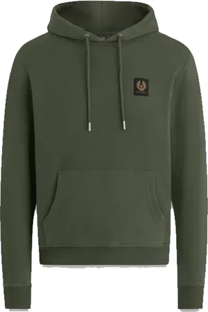 Belstaff Sweathshirts & Hoodies, Herre, Grøn, S, Bomuld, Phoenix Patch Grøn Hættetrøje