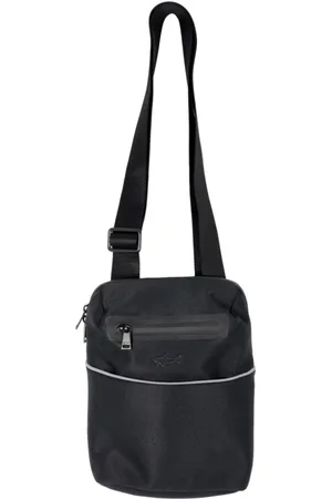 Paul & Shark Taske, Herre, Sort, ONE SIZE, Sort crossbody taske med dobbelt lynlås