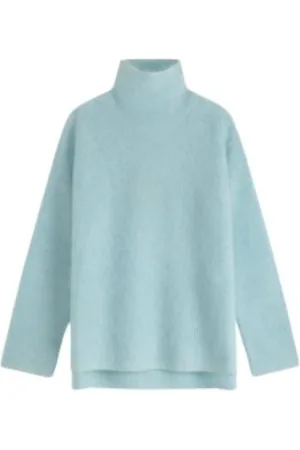 Suncoo Strik, Dame, Blå, M, Uld, Stilfuld Pullover Sweater
