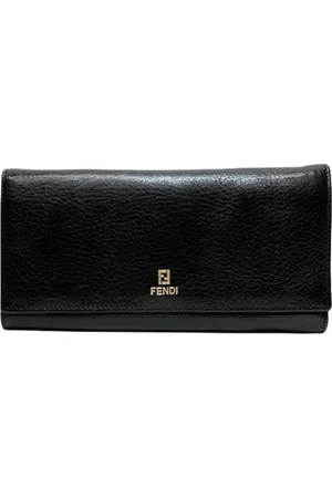 Fendi Pre-owned, unisex, Sort, ONE SIZE, Tyl, Pre-owned Laeder punge