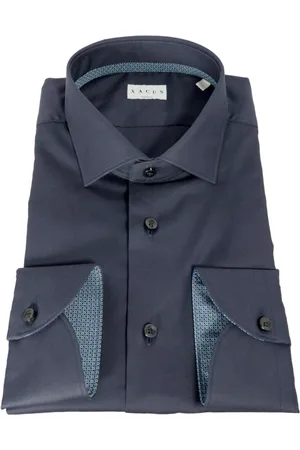 Xacus Skjorte, Herre, Blå, 3XL, Bomuld, Herre Fransk Krave Skjorte Blå
