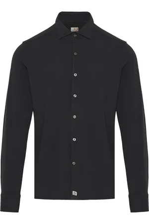SONRISA Skjorte, Herre, Blå, 2XL, Bomuld, Bomuldsskjorte med elastan, lavet i Italien