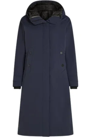 Creenstone Frakke, Dame, Blå, M, Uld, Vandtæt Parka Enite 3-i-1 Design