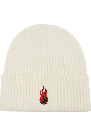 Vision Of Super Tilbehør, Herre, Hvid, ONE SIZE, Uld, Offwhite Beanie Hat