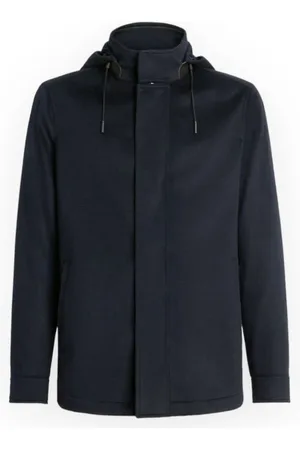 Ermenegildo Zegna Jakke, Herre, Sort, 3XL, Cashmere, Cashmere Element Jakke