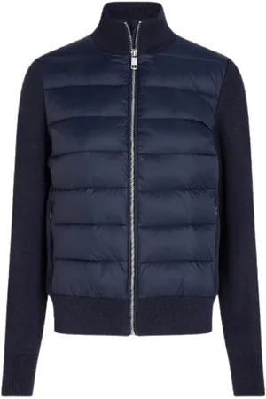 Tommy Hilfiger Jakke, Dame, Blå, M, Bomuld, Quiltet Bi-Materiale Ærmeløs Jakke