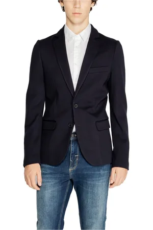 Antony Morato Jakke, Herre, Blå, XL, Blå Blazer med knaplukning Mænd