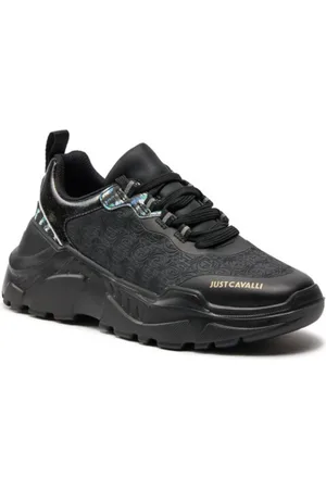 Roberto Cavalli Sko, Dame, Sort, 40 EU, Uld, Sneakers
