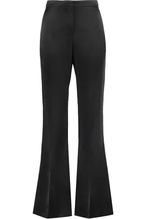 Givenchy Bukser, Dame, Sort, M, Satin, Satinbukser med lommer