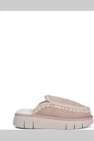 Mou Sko, Dame, Brun, 41 EU, Uld, Fåreskind Brun Sandaler med Gummisål