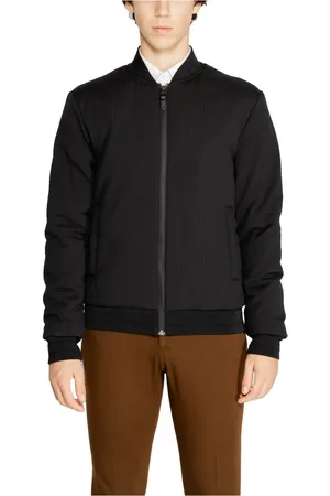 Antony Morato Jakke, Herre, Sort, XL, Uld, Sort Zip-Up Jakke til Mænd