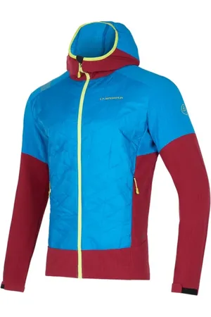 La Sportiva Sport, Herre, Blå, L, Blå Hybrid Åndbar Jakke med Lynlås