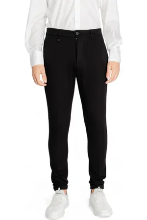 Antony Morato Bukser, Herre, Sort, 2XL, Sorte bukser med lynlås og knaplukning