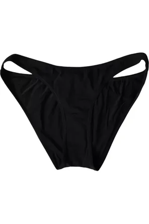 Dolce & Gabbana Badetøj, Dame, Sort, S, Nylon, Sort Logo Bikini Bund Badetøj