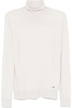 BRIONI Strik, Herre, , 3XL, Cashmere, Luksus Cashmere Silk Rollneck Sweater