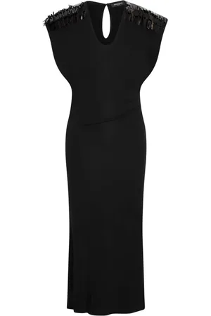 Bruuns Bazaar Kjole, Dame, Sort, XS, Uld, Elegant Sort Kjole Birchbbdorit Stil