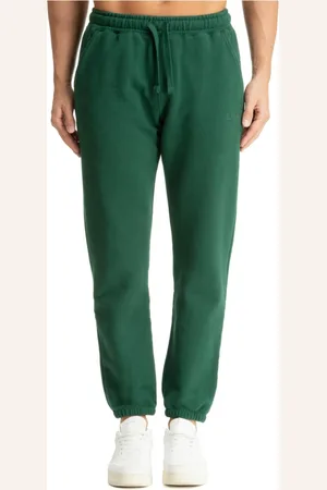 MC2 SAINT BARTH Bukser, Herre, Grøn, XL, Bomuld, Elastisk talje joggers med logo detalje