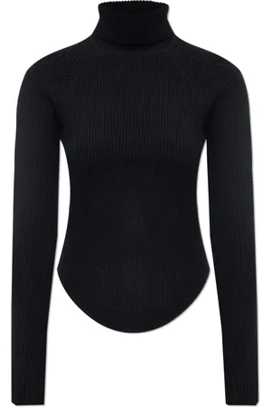 Cult Gaia Strik, Dame, Sort, L, Uld, Turtleneck Belle