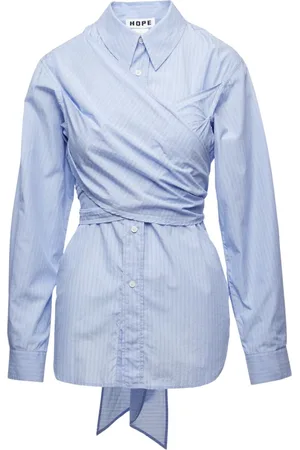 Hope Bluser & Skjorter, Dame, Blå, XL, Twisty Casual Skjorte