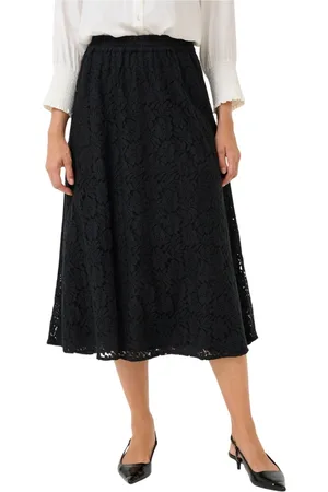 Cream Nederdel, Dame, Sort, 2XL, Sort Blonde Nederdel