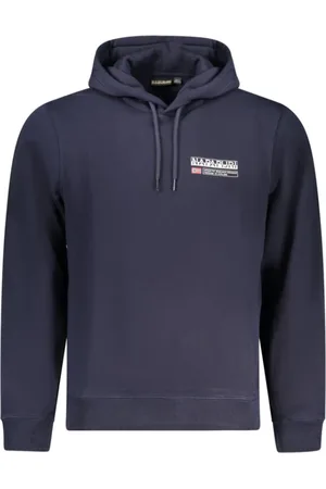 Napapijri Sweathshirts & Hoodies, Herre, Blå, L, Bomuld, Blå Bomuldssweater