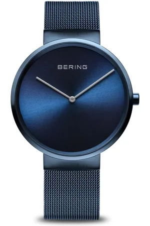 Bering Tilbehør, unisex, Blå, ONE SIZE, Klassisk Unisex Ur Safirglas, Rustfrit Stål, Blå14539-397