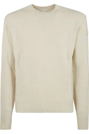 Moncler Strik, Herre, , 2XL, Uld, Casual Crew Neck Sweater