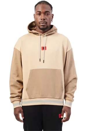 HUGO BOSS Sweathshirts & Hoodies, Herre, , XL, Bomuld, Hættetrøje med Farveblokke