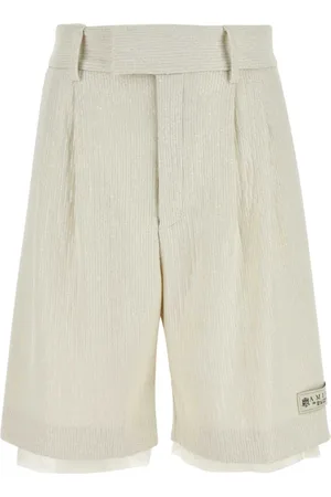 AMIRI Shorts, Herre, , S, Polyester, Stræk Bermuda Shorts i Elfenben Polyester