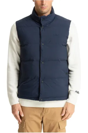 MC2 SAINT BARTH Jakke, Herre, Blå, L, Enkel Vest med Logo Detaljer
