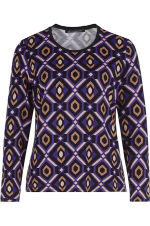 Betty Barclay Top, Dame, Flerfarvet, M, Blomstret Stribet Skjorte med Glittersten