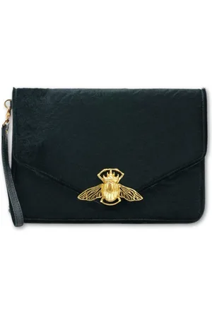 CLARIS VIROT Taske, Dame, Sort, ONE SIZE, Læder, Sort Astrakhan Læder Clutch