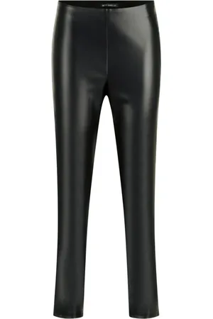 Betty Barclay Bukser, Dame, Sort, 3XL, Læder, Slim Fit Kunstlæder Leggings