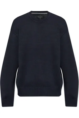 RAG&BONE Strik, Herre, Blå, M, Bomuld, Sweater Clarkson