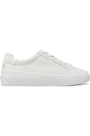 Calvin Klein Sko, Dame, Hvid, 36 EU, Damesnørebåndssneakers