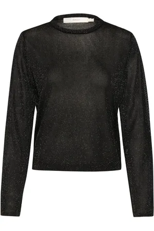 INWEAR Strik, Dame, Sort, 2XS, Sort Glitter Striktrøje