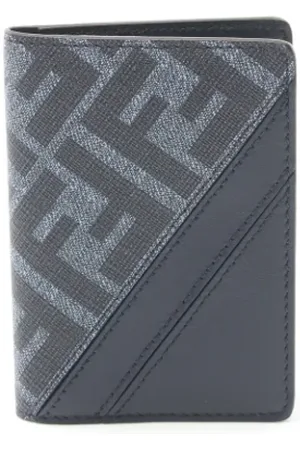 Fendi Pre-owned, Herre, Blå, ONE SIZE, Pre-owned Coated canvas punge